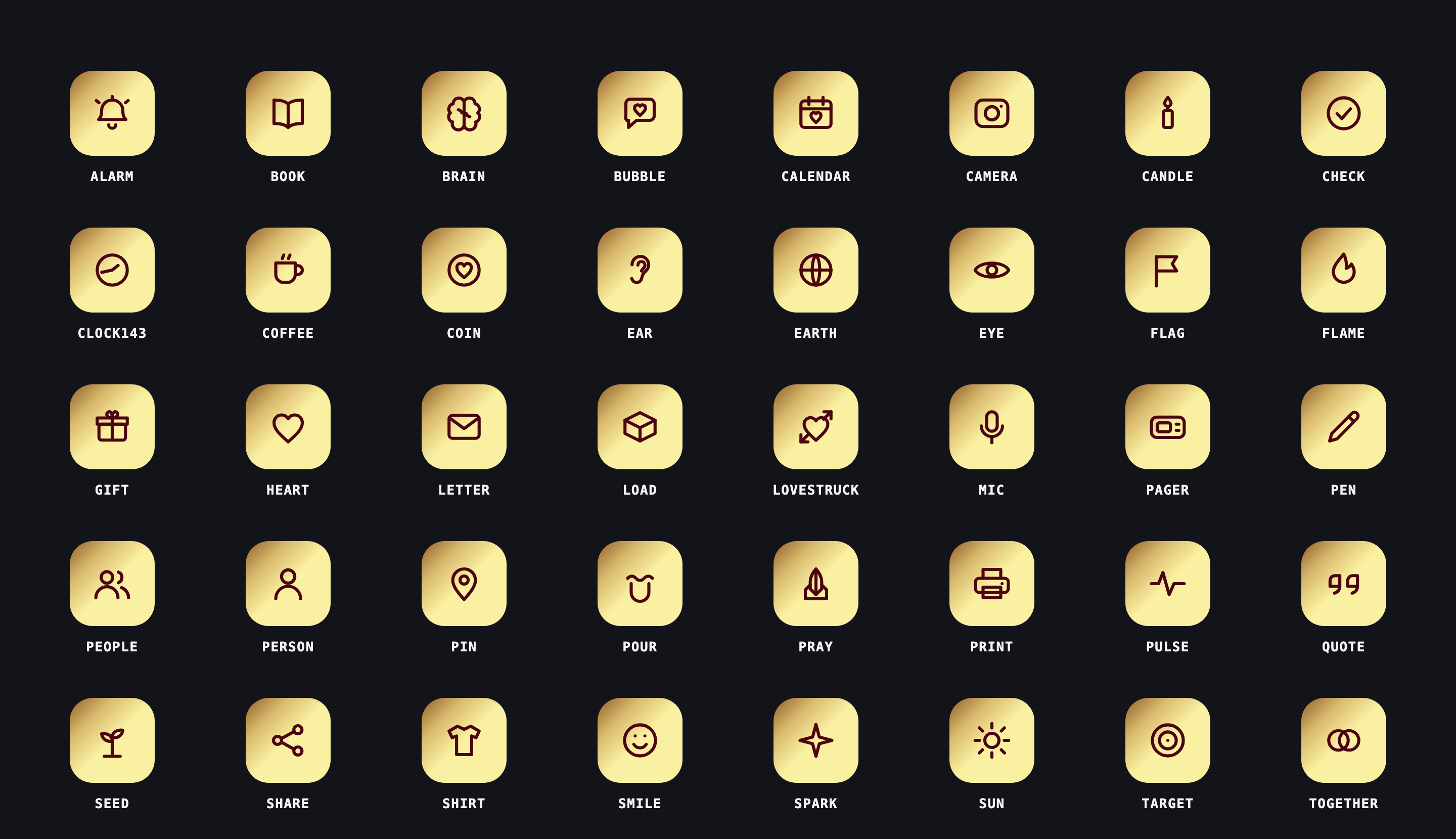 143 Army, The icon set
