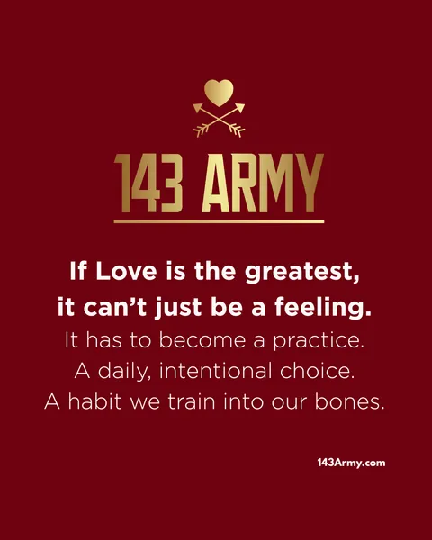 143 Army: Faith, hope, love. Cut 3, first page