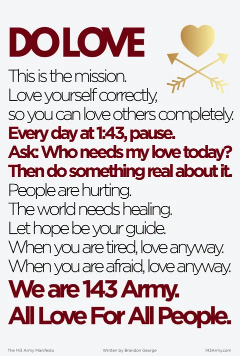 143 Army: The manifesto poster, first page