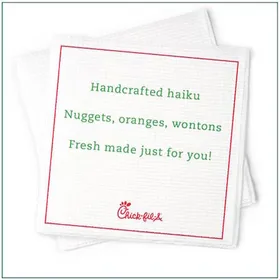 Chick-fil-A: Napkin Poetry Series (4 of 5)