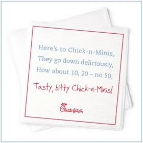 Chick-fil-A: Napkin Poetry Series (1 of 5)