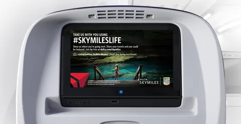 Delta Air Lines: Onboard ads asked members for their photos. 30,000+ arrived, and every one fueled the search engine. (1 of 3)