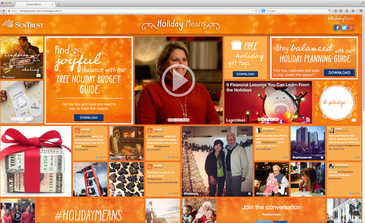 SunTrust Bank, Holiday Means Campaign
