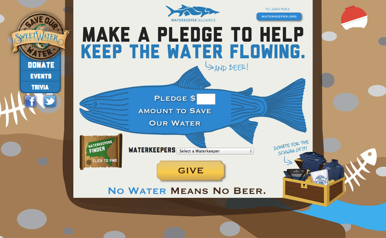 SweetWater Brewing Company, #SaveOurWater Campaign Site