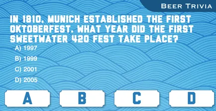 SweetWater Brewing Company: Online Beer Trivia Game (3 of 7)