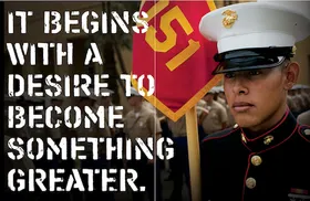 United States Marine Corps: 6-Spread Story Featured In Game Program (3 of 6)